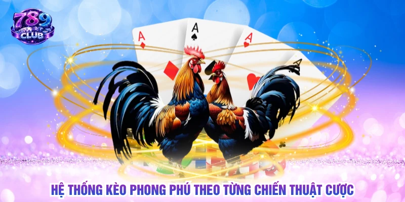 Hệ thống kèo phong phú theo từng chiến thuật cược