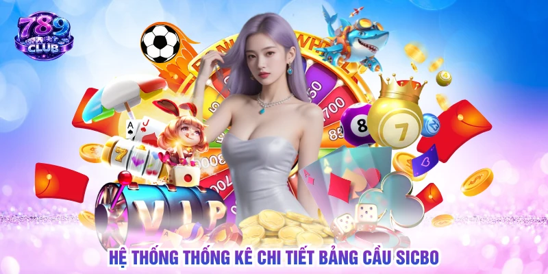 Hệ thống thống kê chi tiết bảng cầu sicbo